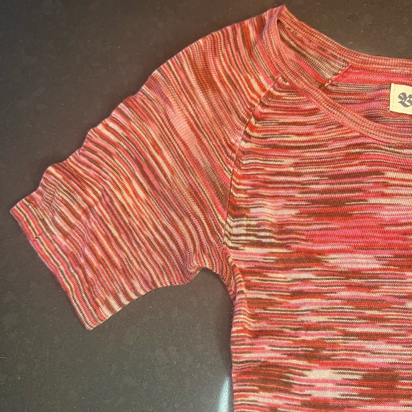 Vintage The Bay, light weight knit midi Moschino style tshirt dress. Pink/Red XS - Picture 4 of 6